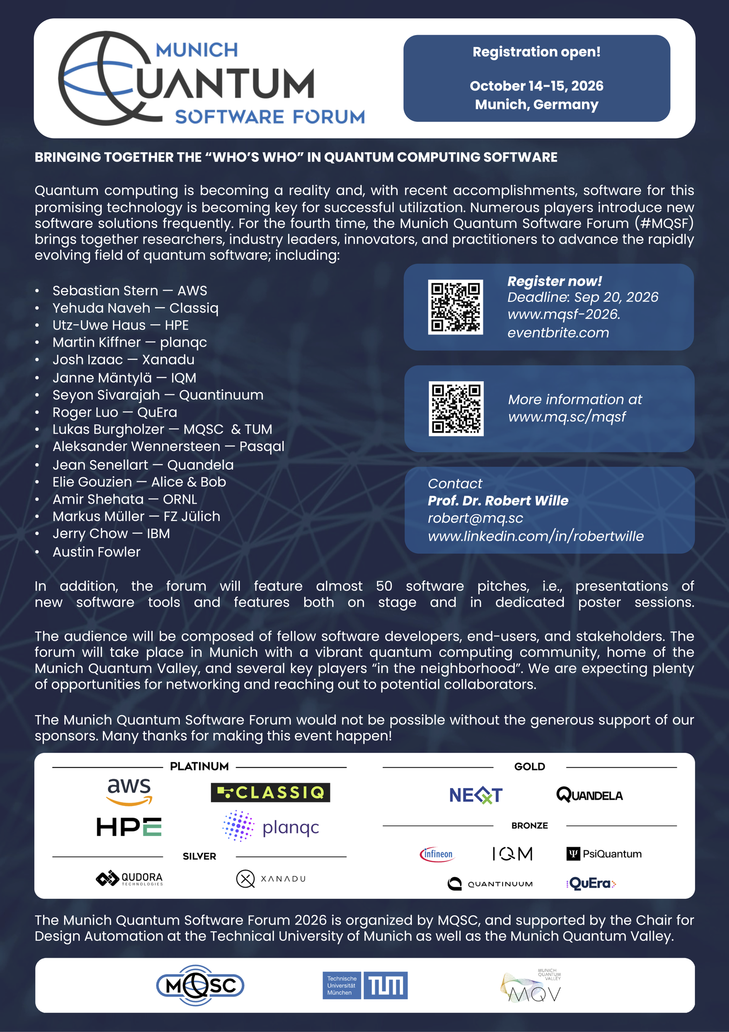 MQSF 2026 event poster